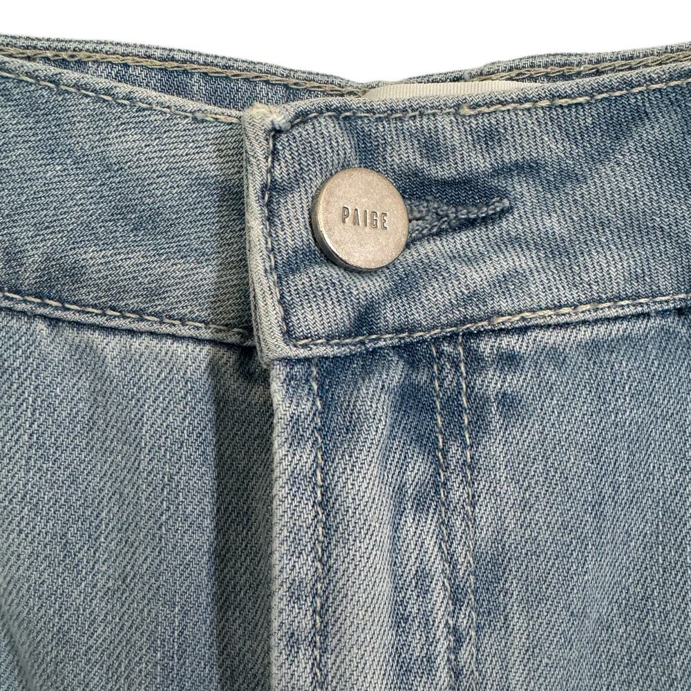 PAIGE Denim Clarice Culotte Jeans Light Fauna Blue Wash Size 28 Cropped Wide Leg - Picture 6 of 13